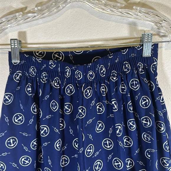 Vintage Nautical Wide Leg Polyester Dress Shorts Women 5/6 Casual Preppy Dressy - Picture 4 of 9
